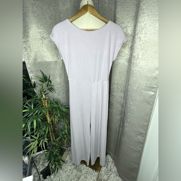 NWT Kaia Women’s Lilac Soft Wide Leg Jumpsuit Sz MP - Picture 1 of 11